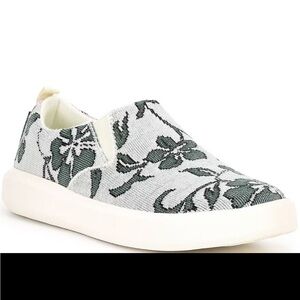 Woolloomooloo Byron Floral Wool Slip-On Sneakers Hoffman Collab in Indah Ecru